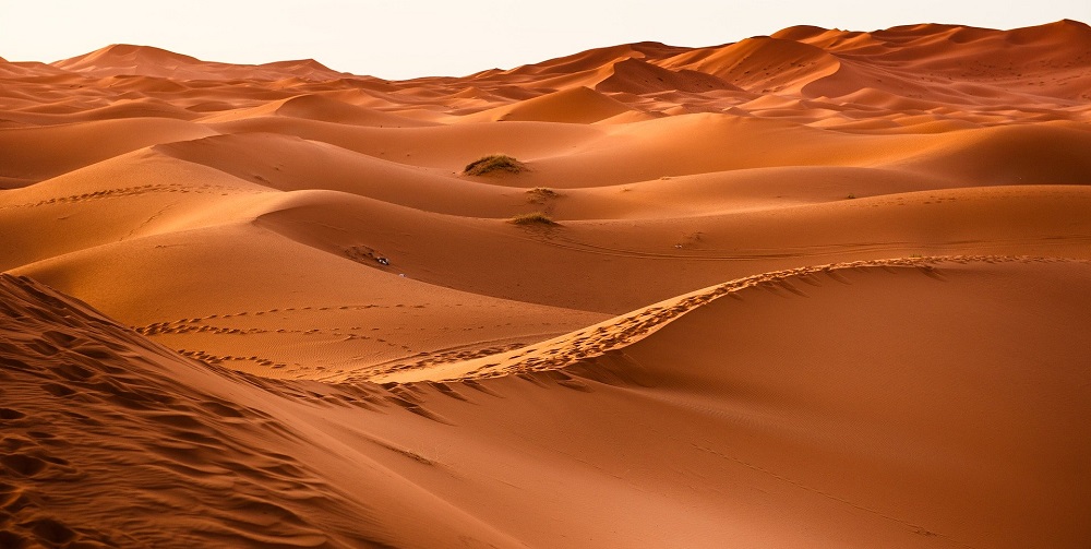Subcategoría sedimentología: imagen de dunas en el desierto
