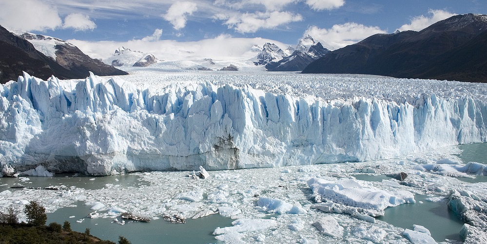 Subcategoría paleoclimatología: glaciar perito moreno, en la patagonia argentina.